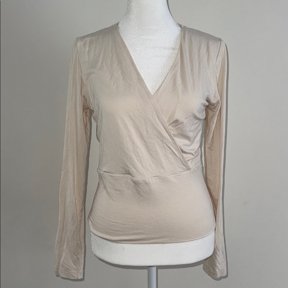 Banana Republic Beige V-Neck Top